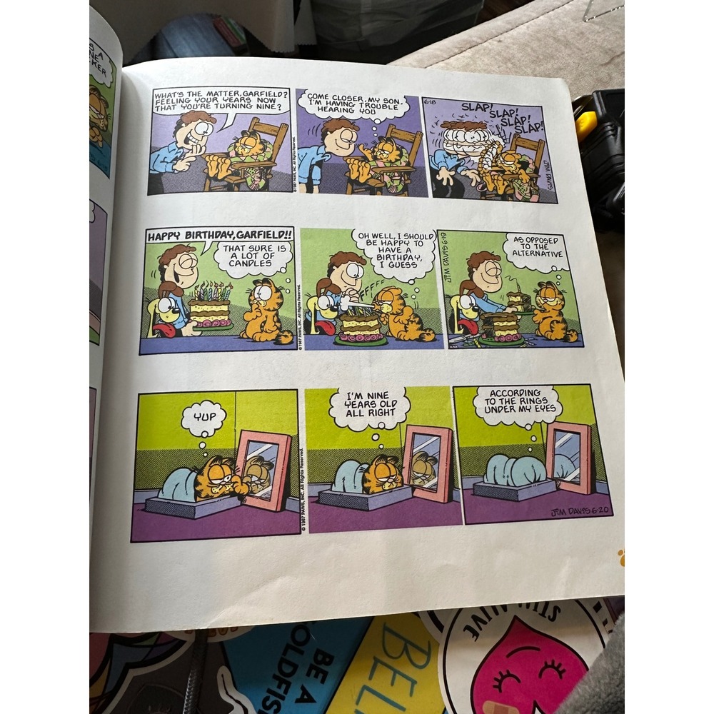 Oversized Garfield Rounds Out Book 16 2008 First Color Edition Ex Library READ - Picture 15 of 16